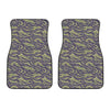 Military Tiger Stripe Camouflage Print Front Car Floor Mats