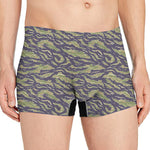 Military Tiger Stripe Camouflage Print Men's Boxer Briefs