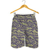 Military Tiger Stripe Camouflage Print Men's Shorts