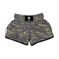 Military Tiger Stripe Camouflage Print Muay Thai Boxing Shorts
