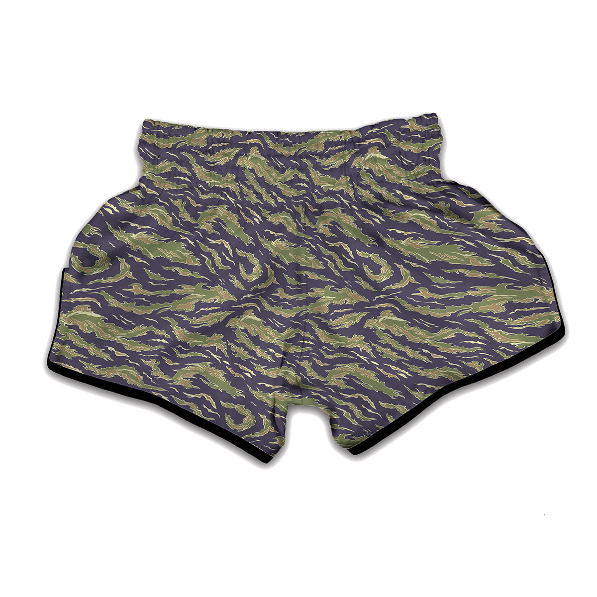 Military Tiger Stripe Camouflage Print Muay Thai Boxing Shorts