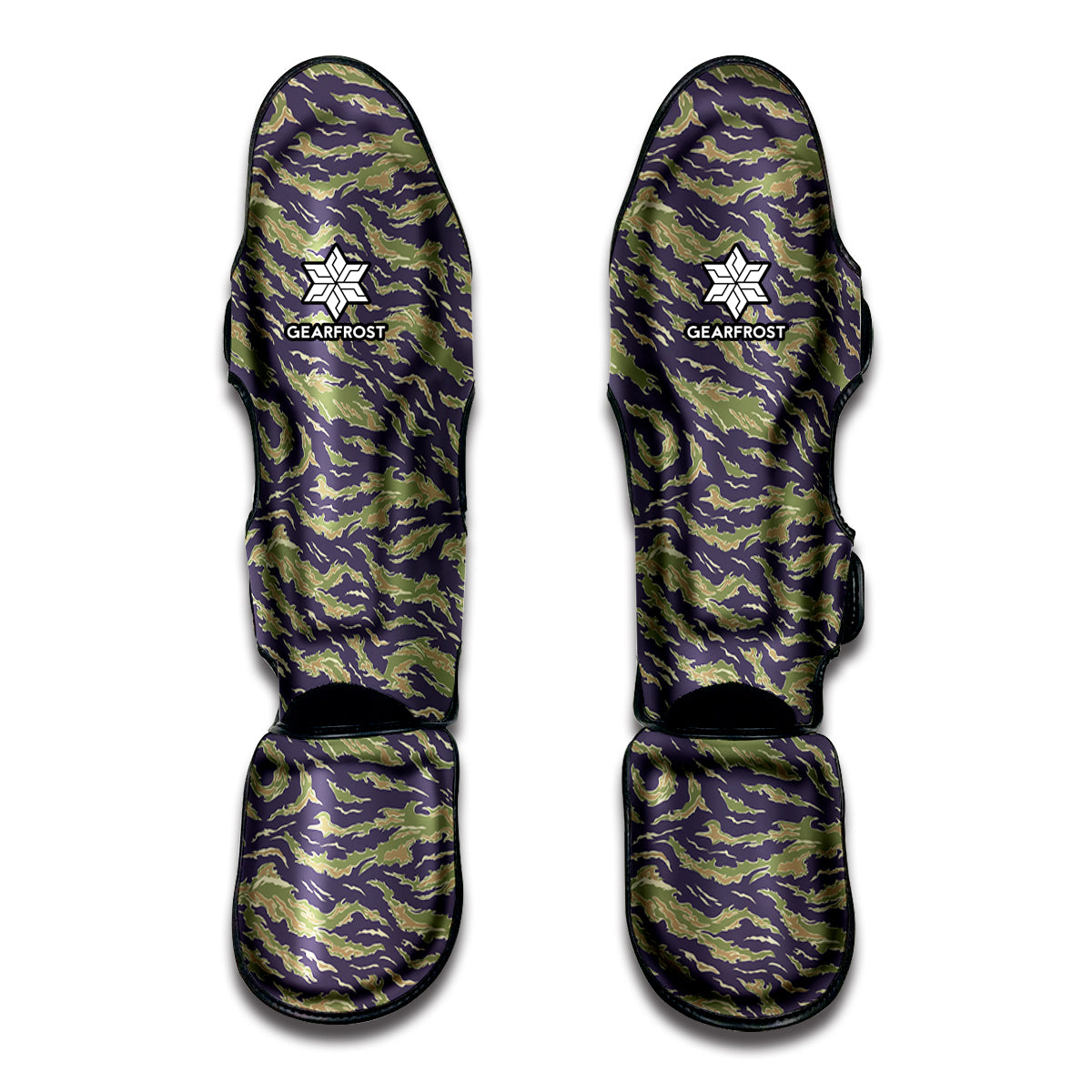 Military Tiger Stripe Camouflage Print Muay Thai Shin Guard