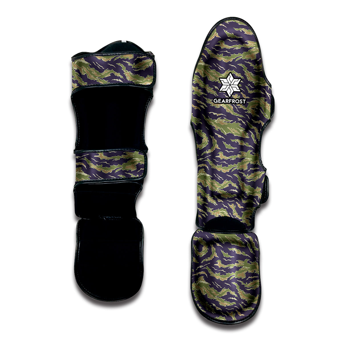 Military Tiger Stripe Camouflage Print Muay Thai Shin Guard