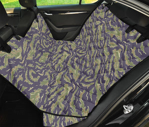 Military Tiger Stripe Camouflage Print Pet Car Back Seat Cover