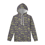Military Tiger Stripe Camouflage Print Pullover Hoodie