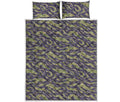 Military Tiger Stripe Camouflage Print Quilt Bed Set