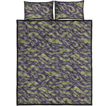 Military Tiger Stripe Camouflage Print Quilt Bed Set