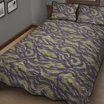 Military Tiger Stripe Camouflage Print Quilt Bed Set