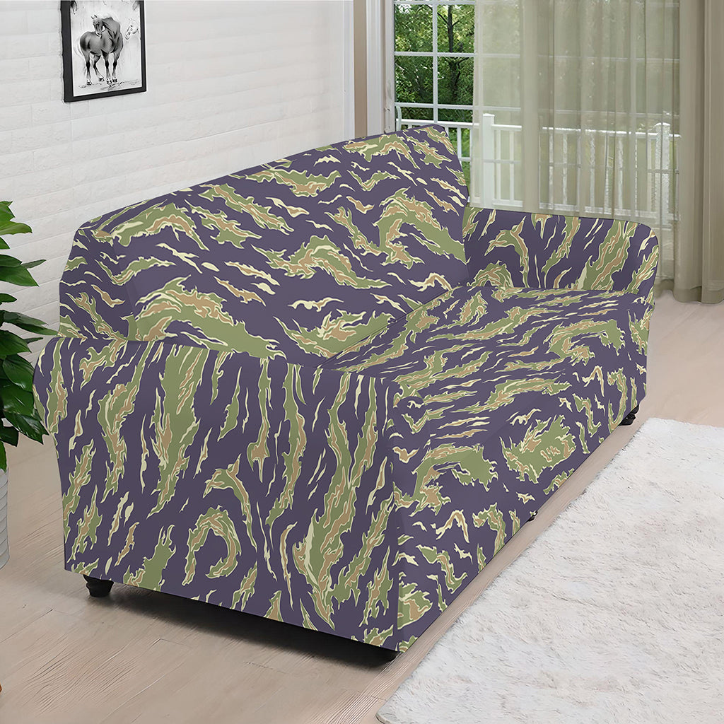 Military Tiger Stripe Camouflage Print Sofa Cover