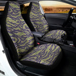 Military Tiger Stripe Camouflage Print Universal Fit Car Seat Covers