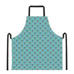 Milk And Cookies Pattern Print Apron