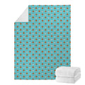 Milk And Cookies Pattern Print Blanket