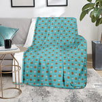 Milk And Cookies Pattern Print Blanket