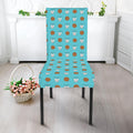 Milk And Cookies Pattern Print Dining Chair Slipcover