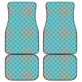 Milk And Cookies Pattern Print Front and Back Car Floor Mats