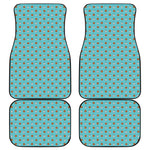 Milk And Cookies Pattern Print Front and Back Car Floor Mats