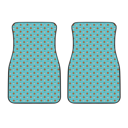 Milk And Cookies Pattern Print Front Car Floor Mats