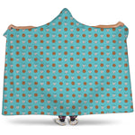 Milk And Cookies Pattern Print Hooded Blanket