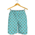 Milk And Cookies Pattern Print Men's Shorts
