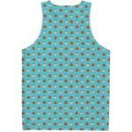 Milk And Cookies Pattern Print Men's Tank Top
