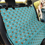 Milk And Cookies Pattern Print Pet Car Back Seat Cover