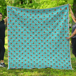 Milk And Cookies Pattern Print Quilt