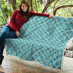 Milk And Cookies Pattern Print Quilt
