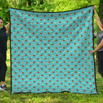Milk And Cookies Pattern Print Quilt