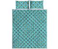 Milk And Cookies Pattern Print Quilt Bed Set