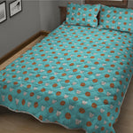 Milk And Cookies Pattern Print Quilt Bed Set