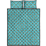 Milk And Cookies Pattern Print Quilt Bed Set