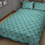 Milk And Cookies Pattern Print Quilt Bed Set