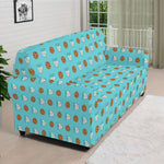 Milk And Cookies Pattern Print Sofa Cover
