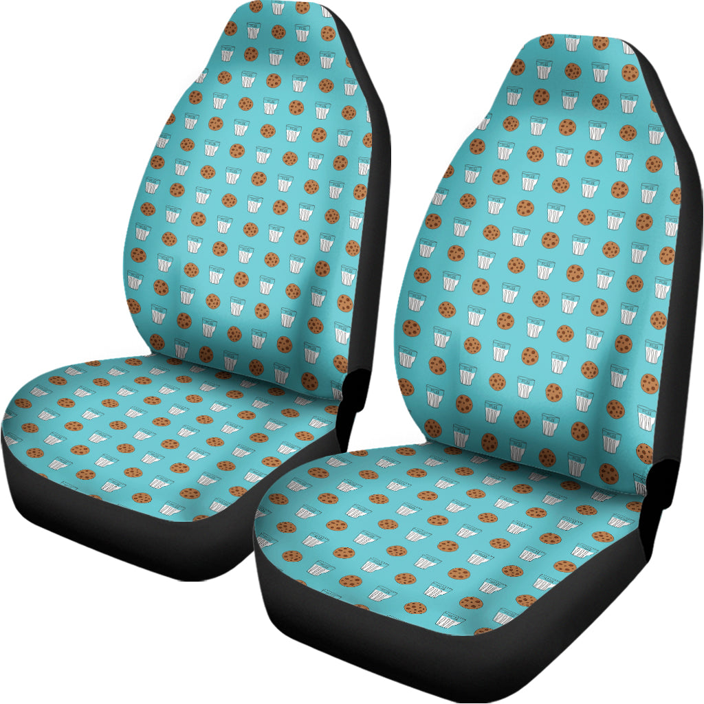 Milk And Cookies Pattern Print Universal Fit Car Seat Covers