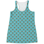 Milk And Cookies Pattern Print Women's Racerback Tank Top