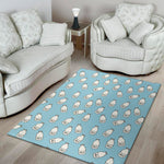 Milk Bottle Cartoon Pattern Print Area Rug