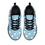 Milk Bottle Cartoon Pattern Print Black Sneakers