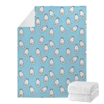 Milk Bottle Cartoon Pattern Print Blanket
