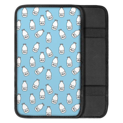 Milk Bottle Cartoon Pattern Print Car Center Console Cover