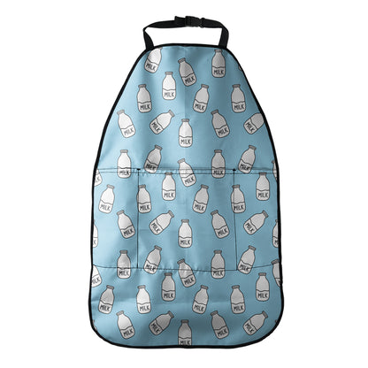 Milk Bottle Cartoon Pattern Print Car Seat Organizers