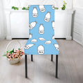 Milk Bottle Cartoon Pattern Print Dining Chair Slipcover