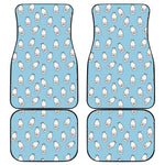 Milk Bottle Cartoon Pattern Print Front and Back Car Floor Mats