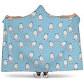 Milk Bottle Cartoon Pattern Print Hooded Blanket