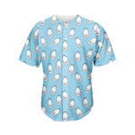 Milk Bottle Cartoon Pattern Print Men's Baseball Jersey