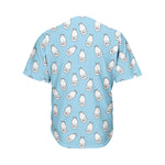 Milk Bottle Cartoon Pattern Print Men's Baseball Jersey
