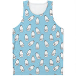 Milk Bottle Cartoon Pattern Print Men's Tank Top