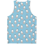 Milk Bottle Cartoon Pattern Print Men's Tank Top