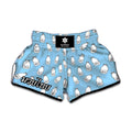 Milk Bottle Cartoon Pattern Print Muay Thai Boxing Shorts