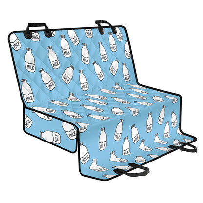Milk Bottle Cartoon Pattern Print Pet Car Back Seat Cover