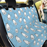 Milk Bottle Cartoon Pattern Print Pet Car Back Seat Cover